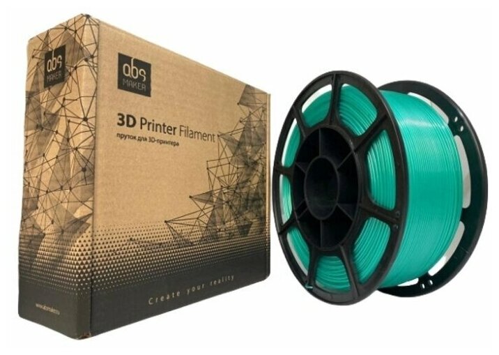 PETG пруток АБС Мейкер 1.75 мм бирюзовый 1 кг