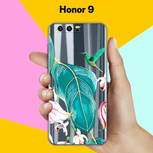 Силиконовый чехол на Honor 9 Колибри / для Хонор 9 силиконовый чехол колибри на honor 30