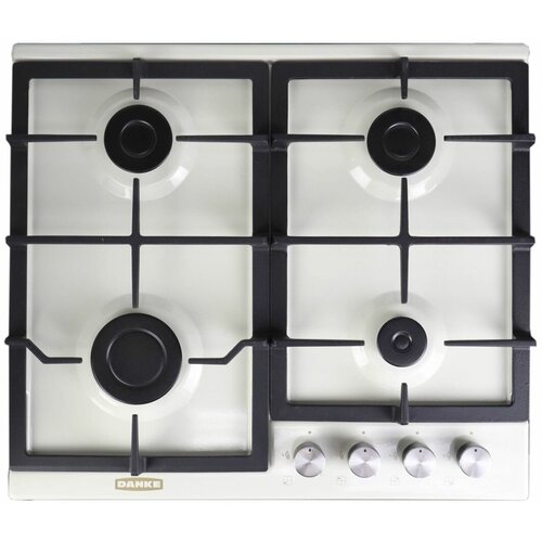 Поверхность газовая DANKE KRETA 6L4G CREAM ENAMEL SS бежевый чугун гк 819000₽