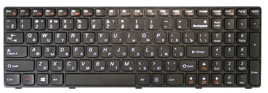 Клавиатура для ноутбука Lenovo IdeaPad G500, G500A, G500C (p/n: 25210891, MP-12P83US-6861, G500-RU)