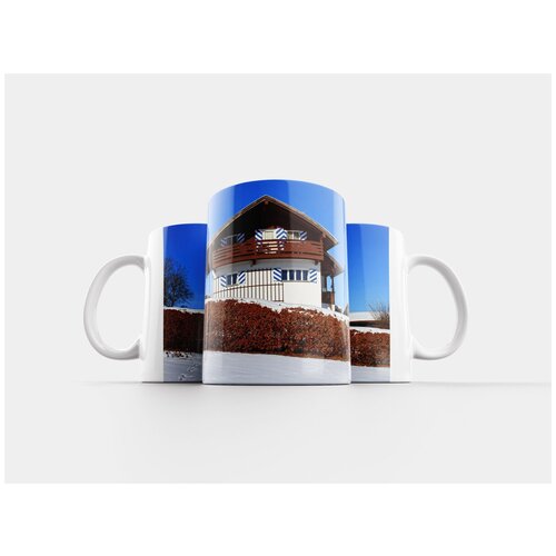 фото Кружка "дом, живая изгородь, зима" 320 мл lotsprints