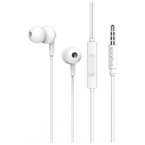 Наушники Borofone BM49 Player Universal Earphones With Mic White 6931474726766 40000₽