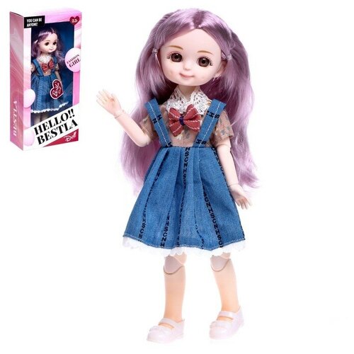 фото Кукла шарнирная "лиза" в сарафане./в упаковке шт: 1 magic store