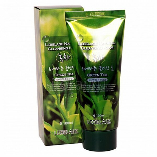 Пенка для умывания с зеленым чаем Lebelage Green Tea Cleansing Foam 100ml - фотография № 15