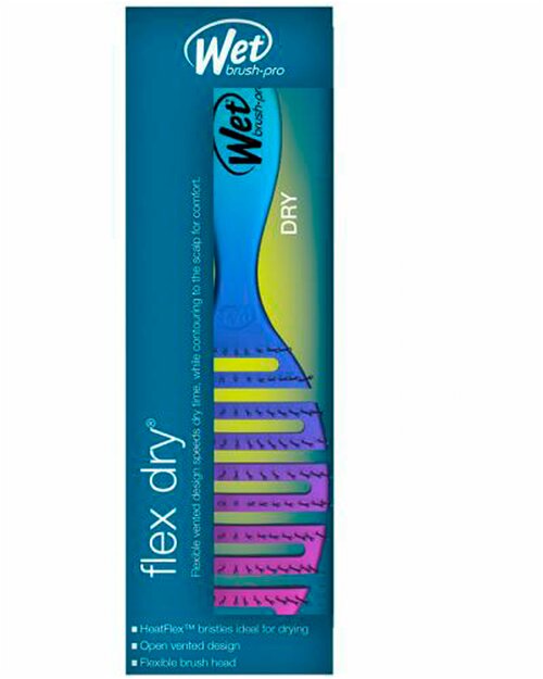 Wet Brush BWP800FLEXTO FLEX DRY-OMBRE TEAL Щетка для быстрой сушки волос (омбре) с мягкой ручкой