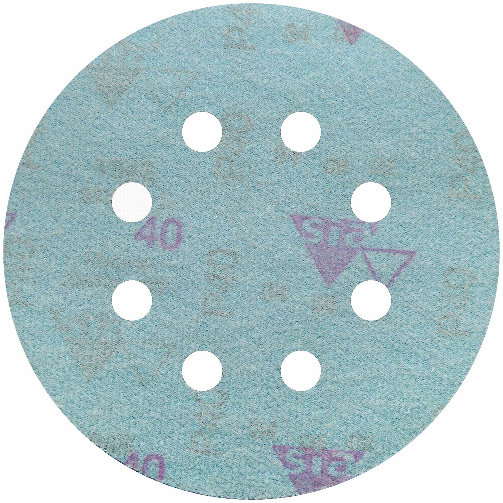 Sia Abrasives siaflex 1948 Шлифовальный круг на липучке 125мм 8 отверстий P40 в упаковке 6