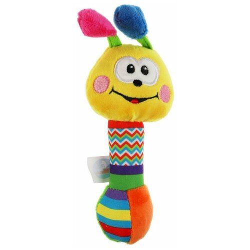 Текстильная погремушка умка Бабочка с мячиком 15см RSD-B текстильная игрушка погремушка кот с мячиком умка погремушки
