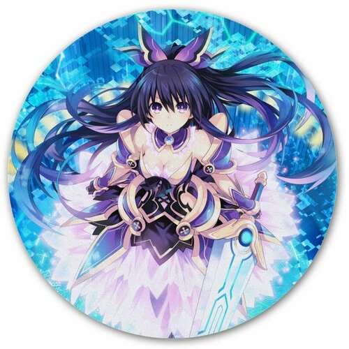 Коврик для мышки круглый Date A Live Yatogami Tohka date a live yatogami tohka hermit yoshino acrylic stand figure model double side plate holder cake topper anime