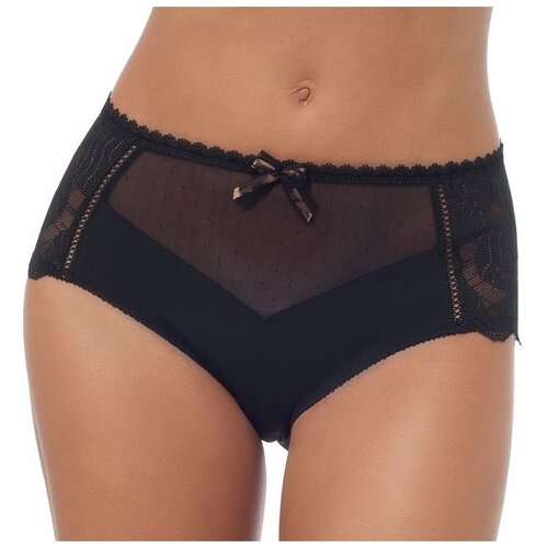 фото Empreinte трусы кюлоты grace с кружевом по бокам, размер 44, черный