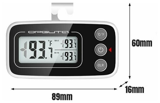 Tермометр цифровой для холодильника - фотография № 6