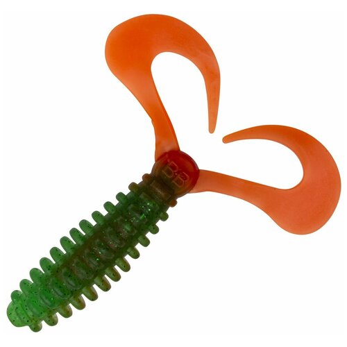 Приманка силиконовая для рыбалки Boroda Baits Phantom DT 160мм ЗеленыйЯрко-оранжевый мягкая 960₽