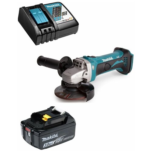 Шлифмашина угловая аккумуляторная 18В LXT 115мм Li-Ion 1x3Ач Makita DGA452RF 1916000₽