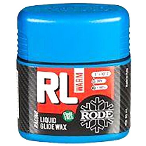 Мазь скольжения для сноуборда RODE Racing Liquid Warm, синий, 80 мл