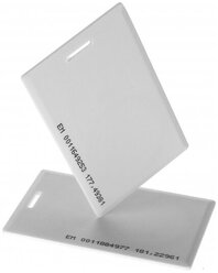 Толстая карта с прорезью, для систем контроля доступа, стандарт EM-Marine TK4100 Clamshell Card