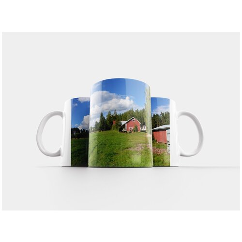 фото Кружка "поле, трава, природа" 320 мл lotsprints