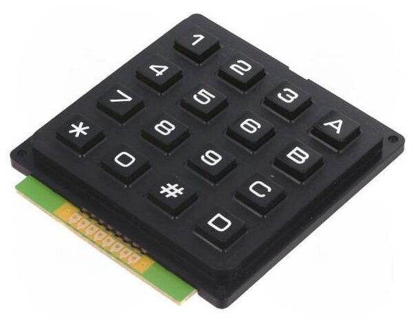 Клавиатура ACCORD KB1604-PNB Пластмассовая клавиатура 16 65x64мм black numeric 1шт 162000₽