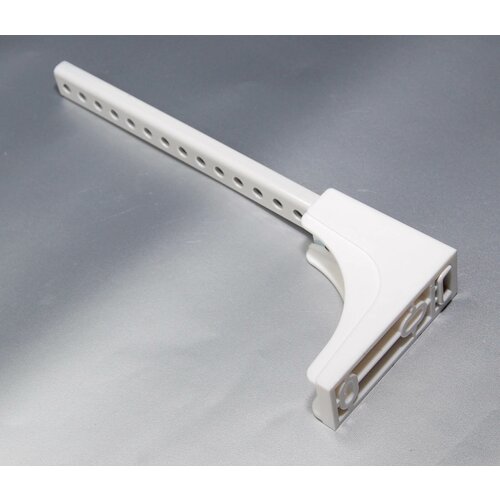 Кронштейн белый настенный люкс для жалюзи и штор 20 см