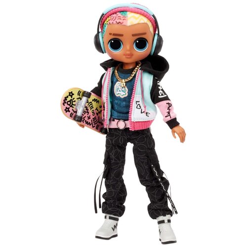 Кукла L.O.L. Surprise O.M.G. Guys Fashion Doll Cool Lev, 25 см, 576716 темно-серый