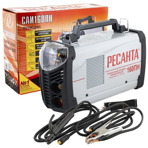 Сварочный аппарат Ресанта САИ 160ПН 160 ампер комплект кабелей 9199₽