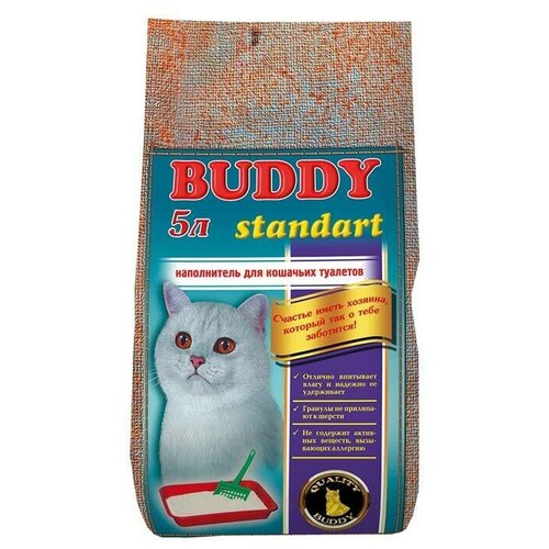 Наполнитель для кошачьих туалетов BUDDY standart, 5 литров