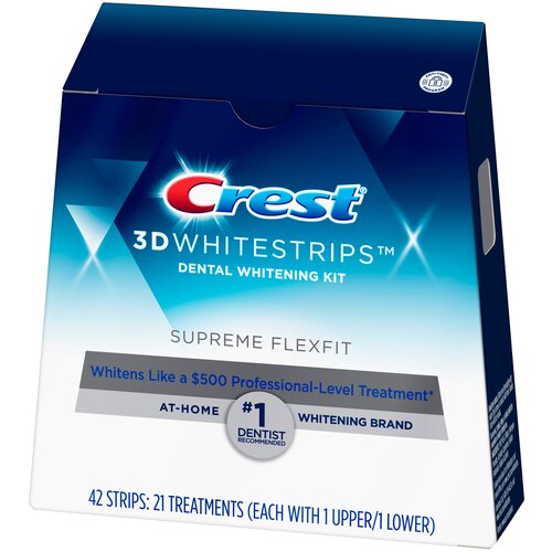 Отбеливающие полоски для зубов Crest 3D White Supreme Bright (42шт)