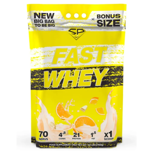 Протеин STEELPOWER Fast Whey Protein, 2100 гр., апельсин-шоколад протеин steelpower fast whey protein 450 гр сливочный шоколад