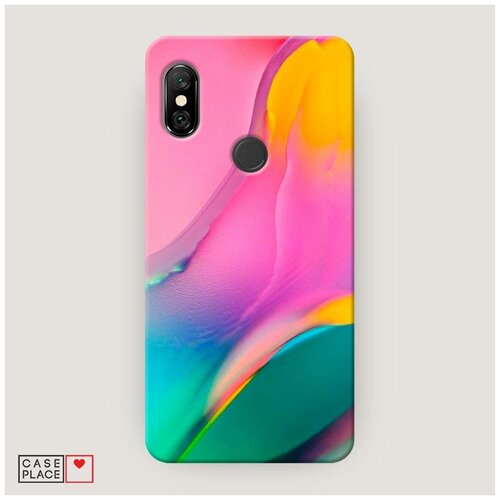 фото Чехол пластиковый xiaomi redmi note 6 pro fluid art case place