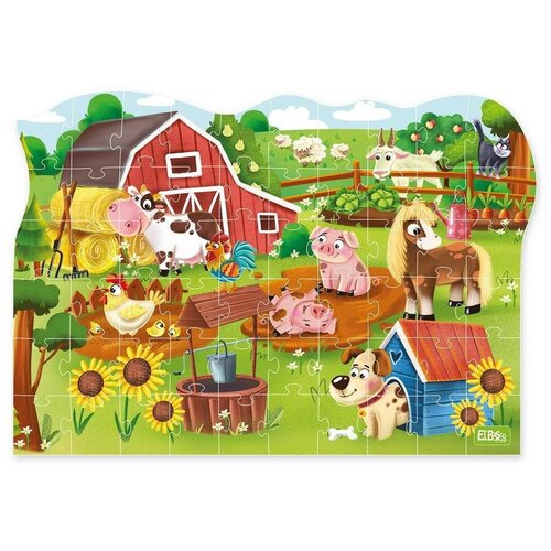 Пазл El`BascoKids На ферме 60 элементов
