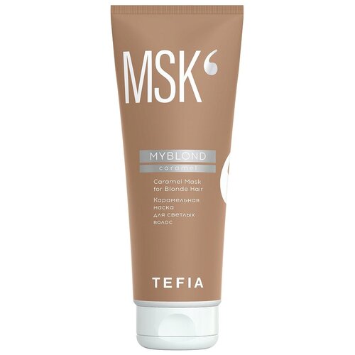 Tefia Myblond Caramel Карамельная маска для светлых волос, 1000 г, 250 мл, туба