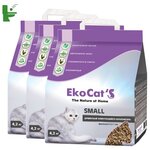 Наполнитель Eko Cats Small древесный комкующийся 3х10л - изображение