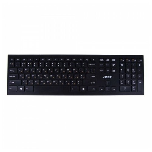 Клавиатура Acer OKR010 черный USB беспроводная slim Multimedia клавиатура oklick 870s черный usb slim multimedia