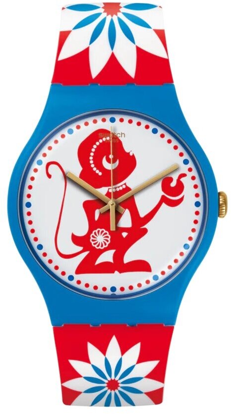 Наручные часы swatch, белый, голубой