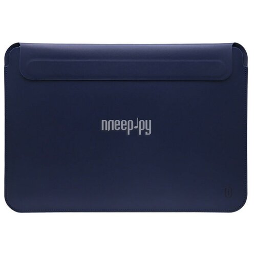 фото Аксессуар чехол wiwu для apple macbook 16.2 2021 skin new pro 2 leather sleeve blue 6936686401470