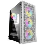 Корпус Powercase Mistral Z4С White, Tempered Glass, Mesh, 4x120mm 5-color LED fan, белый, ATX (CMIZ4CW-L4) - изображение