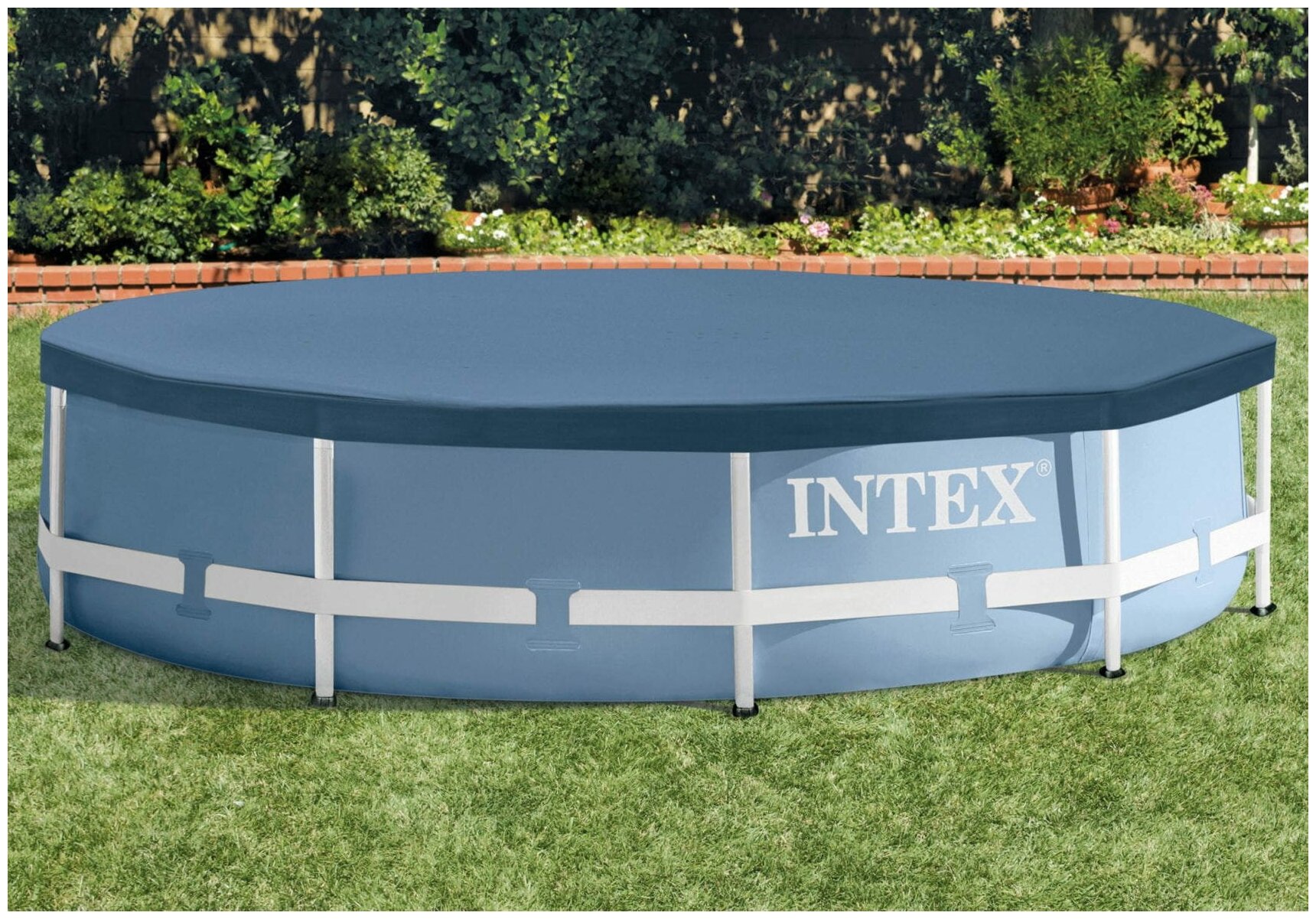 Тент накидка Intex 457 см для круглых каркасных бассейнов - фотография № 2