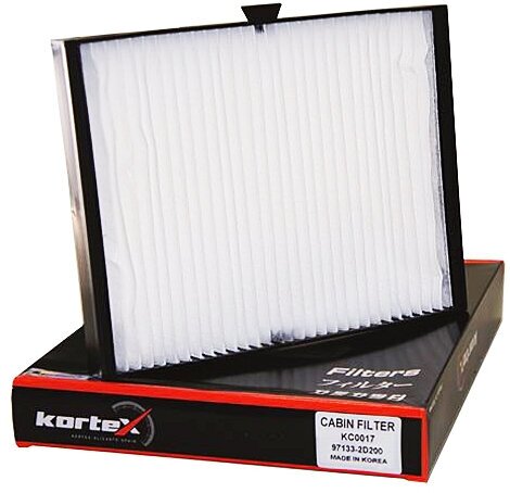 Фильтр салонный Kortex для Hyundai Elantra Xd 03-06 ОЕМ 971332D200;971332D205; KC0017; LA401