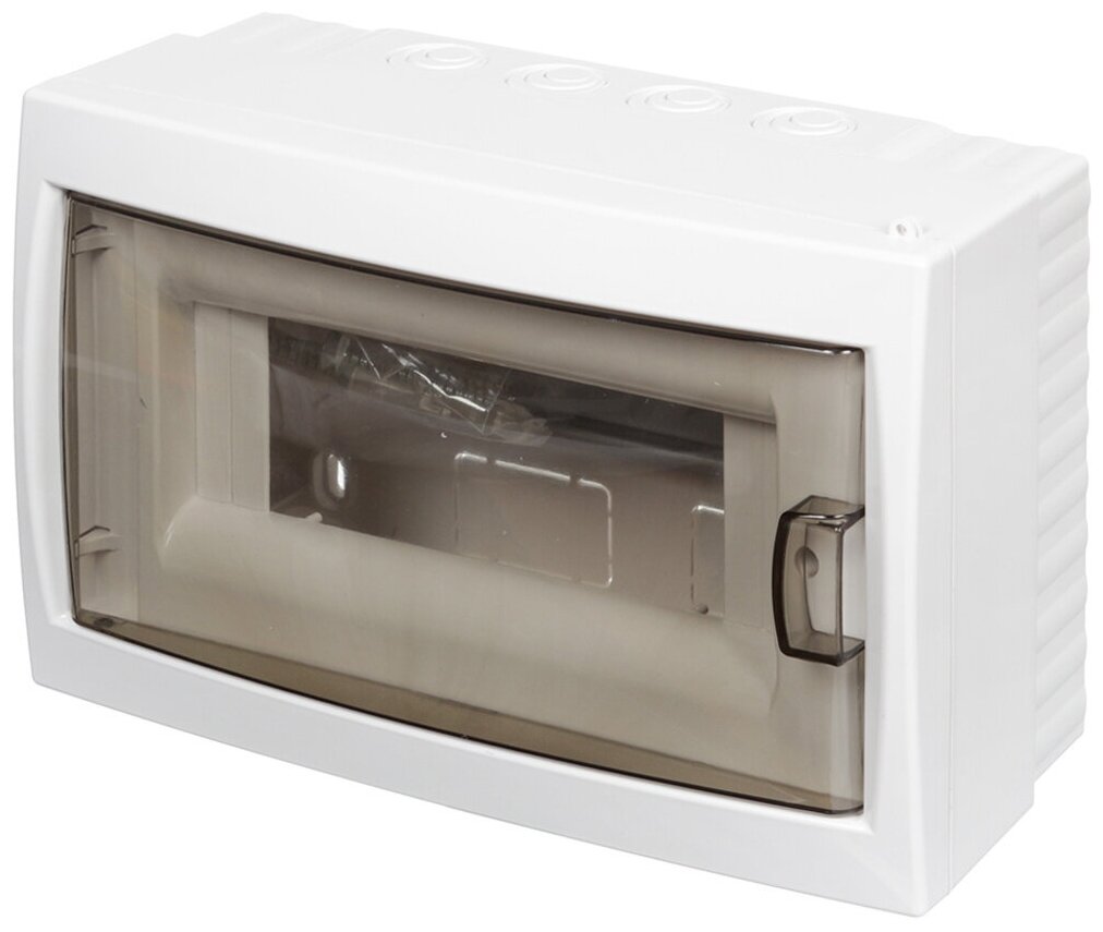 фото Бокс настенного монтажа навесной, КНО-8Д, пластик, БелТИЗ, 8 модулей, IP20, УТ000002642