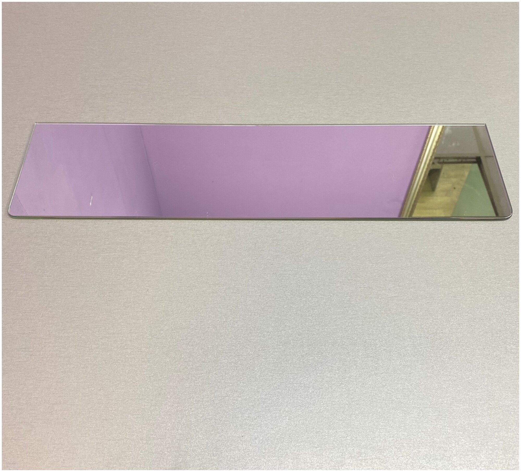 фото Полка настенная зеркальная 4 мм , комплект 2 шт