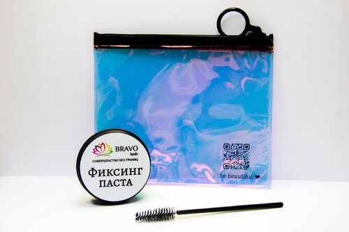 Фиксинг паста для бровей BRAVO LASH Paste-wax (Лимонад), 25гр