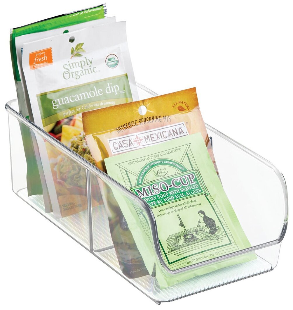 Органайзер Linus для хранения кухонный 2-х секционный пластиковый — фото 1