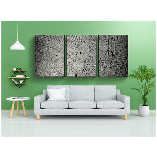 фото Набор модулных постеров для интерьера "стена, конкретный, камень" 60x90 см. в тубусе, без рамки lotsprints