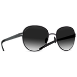 Титановые солнцезащитные очки GRESSO Elizabeth - круглые / черные - изображение