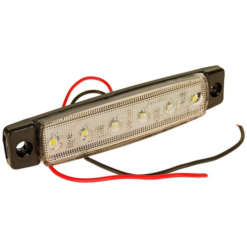 Фонарь габаритный LED 24V, белый (L=95мм, 6-светодиодов) NOKTA L0051WHITE