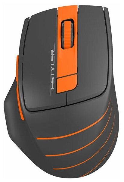 Мышь A4 Fstyler FG30 оптическая беспроводная серыйоранжевый 165600₽