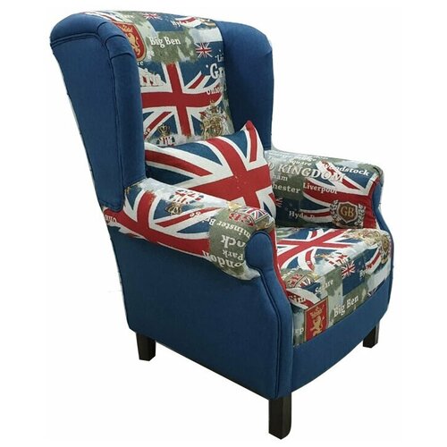 Кресло BR-G10 дизайн Британика цвет Синий Британский флаг