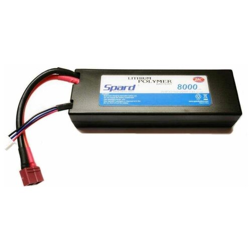 фото Аккумулятор spard li-po 7.4v 8000mah, 25c, t-plug для remo hobby и himoto 1 10, 1 8 - yt1143125ppp