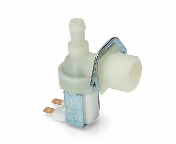 фото Whirlpool 481981729326 клапан электромагнитный наливной 1W-90 градусов 10мм для стиральной машины