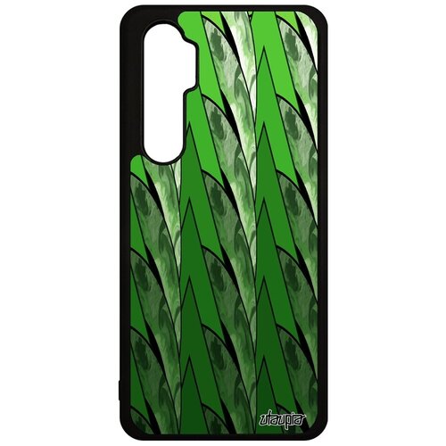 фото Защитный чехол на смартфон // xiaomi mi note 10 lite // "восход" символ рельеф, utaupia, зеленый