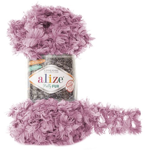 фото Набор для вышивания alize puffy.fur.6103 пряжа ализе puffy fur цв.6103