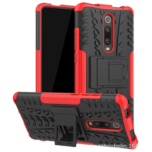 фото Чехол-бампер mypads для redmi 8 противоударный усиленный ударопрочный красный